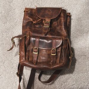 Vintage Leather Backpack